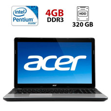 Ноутбук Acer E1-531 / 15.6" (1366x768) TN / Intel Pentium B960 (2 ядра по 2.2 GHz) / 4 GB DDR3 / 320 GB HDD / Intel HD Graphics / WebCam б/в