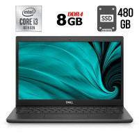 Ультрабук Б-клас Dell Latitude 3410 / 14" (1366x768) TN / Intel Core i3-10110U (2 (4) ядра по 2.1 - 4.1 GHz) / 8 GB DDR4 / 480 GB SSD / Intel UHD Graphics / WebCam / USB 3.2 / HDMI / Windows 10 б/в