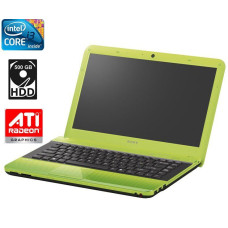 Ноутбук Б-класс Sony Vaio PCG-6121M / 14" TN / Intel Core i3-350M (2(4) ядра по 2.26 GHz) / 4GB DDR3 / 500GB HDD / ATI Mobility Radeon HD 545v, 512MB GDDR3, 64-bit / WebCam / DVD-RW / АКБ не тримає б/в