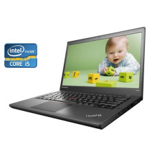 Ноутбук Lenovo ThinkPad T440p / 14" (1600x900) TN / Intel Core i5-4300M (2 (4) ядра по 2.6 - 3.3 GHz) / 8 GB DDR3 / 128 GB SSD / Intel HD Graphics 4600 / WebCam / DVD-ROM / Win 10 Pro б/в
