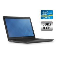 Ноутбук Б-клас Dell Latitude 3550 / 15.6" (1366x768) TN / Intel Core i3-4005 (2 (4) ядра по 1.7 GHz) / 8 GB DDR3 / 256 GB SSD / Intel HD Graphics 4400 / WebCam / HDMI б/в