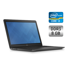 Ноутбук Б-клас Dell Latitude 3550 / 15.6" (1366x768) TN / Intel Core i3-4005 (2 (4) ядра по 1.7 GHz) / 8 GB DDR3 / 256 GB SSD / Intel HD Graphics 4400 / WebCam / HDMI б/в