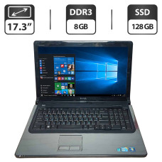 Ноутбук Б-клас Dell Inspiron 1764 / 17.3" (1600x900) TN / Intel Core i3-370M (2 (4) ядра по 2.4 GHz) / 8 GB DDR3 / 128 GB SSD / AMD Radeon HD 5470, 1 GB GDDR5, 64-bit / WebCam / VGA б/в