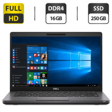 Ультрабук Dell Latitude 5400 / 14" IPS / Core i5-8365U (4(8) ядра по 1.6-4.1GHz) / 16GB DDR4 / 250GB SSD / UHD Graphics 620 / WebCam / HDMI б/в