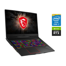 Ігровий ноутбук MSI GE75 Raider 9SE / 17.3" (1920x1080) IPS / Intel Core i7-8750H (6 (12) ядер по 2.2 - 4.1 GHz) / 16 GB DDR4 / 480 GB SSD / nVidia GeForce RTX 2060, 6 GB GDDR6, 192-bit / WebCam / Win 10 Home б/в