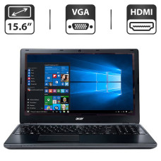 Ноутбук Б-клас Acer Aspire E1-510 / 15.6" (1366x768) TN / Intel Celeron N2820 (2 ядра по 2.13 - 2.39 GHz) / 4 GB DDR3 / 500 GB HDD / Intel HD Graphics / WebCam б/в
