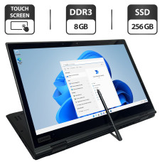 Ноутбук-трансформер Lenovo ThinkPad X1 Yoga (3rd Gen) / 14" IPS Touch / Intel Core i5-8350U (4 (8) ядра по 1.7-3.6 GHz) / 8 GB DDR3 / 256 GB SSD / UHD Graphics 620 / WebCam / HDMI + Стилус в комплекте б/в