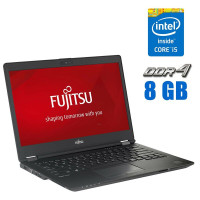 Ультрабук Fujitsu LifeBook U748 / 14" (1920x1080) IPS / Intel Core i5-8250U (4 (8) ядра по 1.6 - 3.4 GHz) / 8 GB DDR4 / 256 GB SSD M.2 / Intel UHD Graphics 620 / WebCam б/в