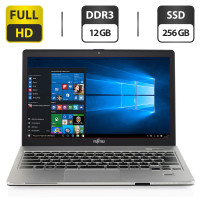 Ноутбук Fujitsu LifeBook S904 / 13.3" (1920x1080) IPS Touch / Intel Core i5-4300U (2 (4) ядра по 1.9 - 2.9 GHz) / 12 GB DDR3 / 256 GB SSD / Intel HD Graphics 4400 / WebCam / HDMI / Windows 10 Pro б/в