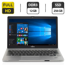 Ноутбук Fujitsu LifeBook S904 / 13.3" (1920x1080) IPS Touch / Intel Core i5-4300U (2 (4) ядра по 1.9 - 2.9 GHz) / 12 GB DDR3 / 256 GB SSD / Intel HD Graphics 4400 / WebCam / HDMI / Windows 10 Pro б/в