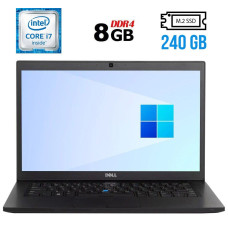 Ультрабук Dell Latitude 7480 / 14" IPS / Core i7-6600U (2(4) ядра по 2.6-3.4GHz) / 8GB DDR4 / 240GB SSD M.2 / HD Graphics 520 / WebCam / HDMI б/в