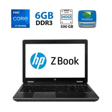 Мобільна робоча станція HP ZBook 15 G2 / 15.6" (3200x1800) VA / Intel Core i7-4910MQ (4 (8) ядра по 2.9 - 3.9 GHz) / 16 GB DDR3 / 240 GB SSD / nVidia Quadro K2100M, 2 GB GDDR5, 128-bit / WebCam б/в