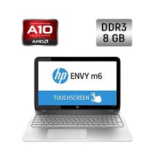 Ноутбук HP ENVY m6 / 15.6" (1366x768) TN Touch / AMD A10-5750M (4 ядра по 2.5 - 3.5 GHz) / 8 GB DDR3 / 256 GB SSD / AMD Radeon HD 8650G / WebCam / Windows 10 б/в