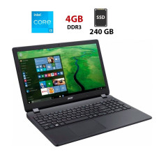 Ноутбук Б-клас Acer Aspire ES1-571 / 15.6" (1366x768) TN / Intel Core i3-5005U (2 (4) ядра по 2 GHz) / 4 GB DDR3 / 240 GB SSD / Intel HD Graphics 5500/ WebCam б/в