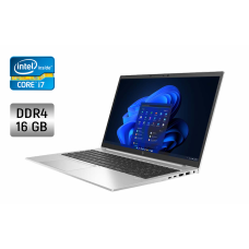 Ультрабук HP EliteBook 850 G8 / 15.6" (1920x1080) IPS / Intel Core i7-1185G7 (4 (8) ядер 3.0 - 4.8 ГГц) / 16 ГБ DDR4 / 512 ГБ SSD / Intel Iris Xe Graphics / WebCam / Дактилоскопічний б/в