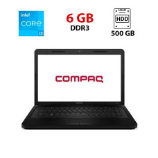Ноутбук HP Compaq Presario CQ57 / 15.6" (1366x768) TN / Intel Core i3-2330M (2 (4) ядра по 2.2 GHz) / 6 GB DDR3 / 500 GB HDD / Intel HD Graphics 3000 / WebCam б/в