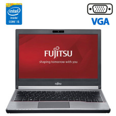 Ноутбук Б-клас Fujitsu LifeBook E736 / 13.3" TN / Core i5-6300U (2(4) ядра по 2.4-3GHz) / 4GB DDR4 / 500GB HDD / HD Graphics 520 / WebCam / DisplayPort б/в
