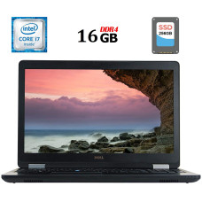Ноутбук Dell Latitude E5570 / 15.6" TN / Intel Core i7-6820HQ (4(8) ядра по 2.7-3.6 GHz) / 16GB DDR4 / 256GB SSD / HD Graphics 530 / HDMI б/в