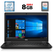 Ультрабук Dell E5480/14"IPS/Core i5-6300U 2(4)ядра 2.4-3.0GHz/8GB DDR4/256GB SSD/HD Graphics 520/ Webcam б/в
