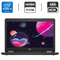 Ноутбук Б-класс Dell Latitude E5450 / 14" TN / Core i5-5300U (2(4) ядра по 2.3-2.9GHz) / 8GB DDR3 / 512GB SSD NEW / HD Graphics 5500 / WebCam б/в