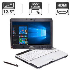 Нетбук-трансформер Б-клас Fujitsu LifeBook T731 / 12.1" (1280x800) TN Touch / Intel Core i5-2450M (2 (4) ядра по 2.5 - 3.1 GHz) / 4 GB DDR3 / 320 GB HDD / Intel HD Graphics 3000 / HDMI б/в