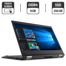 Ноутбук-трансформер Б-класс Lenovo ThinkPad Yoga 370 / 13.3" (1920x1080) IPS Touch / Intel Core i5-7300U (2 (4) ядра по 2.6 - 3.5 GHz) / 8 GB DDR4 / 256 GB SSD / Intel HD Graphics 620 / WebCam / HDMI / Win 10 Pro / Стілус у комплекті б/в