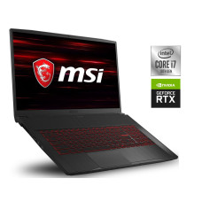 Ігровий ноутбук MSI GF75 Thin 10UEK / 15.6" (1920x1080) IPS / Intel Core i7-10750H (6 (12) ядер по 2.6 - 5.0 GHz) / 16 GB DDR4 / 512 GB SSD + 1000 GB HDD / nVidia GeForce RTX 3060, 6 GB GDDR6, 192-bit / WebCam б/в