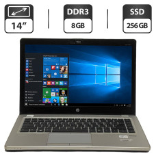 Ультрабук Б-клас HP EliteBook Folio 9470m / 14" (1366x768) TN / Intel Core i5-3427U (2 (4) ядра по 1.8 - 2.8 GHz) / 8 GB DDR3 / 256 GB SSD / Intel HD Graphics 4000 / WebCam / VGA / Windows 10 Pro б/в