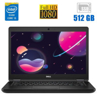 Ультрабук Б-клас Dell Latitude 5480 / 14" (1920x1080) TN / Intel Core i5-7300U (2 (4) ядра по 2.6 - 3.5 GHz) / 8 GB DDR4 / 512 GB SSD / Intel HD Graphics 620 б/в