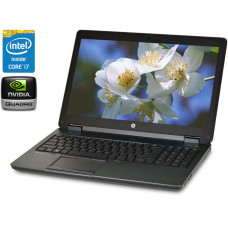 Робоча станція HP Zbook 15 / 15.6" IPS / Core i7-4800MQ (4(8) ядра по 2.7-3.7GHz) / 16GB DDR3 / 240GB SSD / Quadro K2100M, 2 GB GDDR5, 128-bit / DVD-ROM / Win 10 Pro б/в