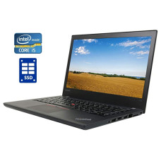 Ноутбук Lenovo ThinkPad T470 / 14" (1920x1080) IPS Touch / Intel Core i5-7300U / 16 GB DDR4 / 120 GB SSD / Дві АКБ / Док-станція б/в