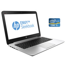 Ноутбук HP Envy 14 Sleekbook / 14" (1366x768) TN / Intel Core i5-4430 (4 ядра по 3.0 - 3.2 GHz) / 8 GB DDR3 / 240 GB SSD / Intel HD Graphics 4600 / WebCam / Win 10 Pro б/в