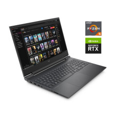 Ігровий ноутбук HP Victus 16-e0413no / 16.1" (1920x1080) IPS / AMD Ryzen 5 5600H (6 (12) ядер по 3.3 - 4.2 GHz) / 16 GB DDR4 / 512 GB SSD / nVidia GeForce RTX 3050 Ti, 4 GB GDDR6, 128-bit / WebCam / Win 11 Home б/в