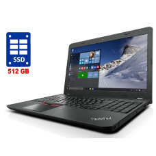 Ноутбук Lenovo ThinkPad E560 / 15.6" TN / Intel Core i3-6100U (2(4) ядра по 2.3GHz) / 8GB DDR3 / 512GB SSD / HD Graphics 520 / WebCam / DVD-ROM / Win 10 Pro б/в