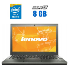 Нетбук Lenovo ThinkPad X240 / 12.5" TN / Intel Core i7-4600U (2(4) ядра по 2.1-3.3 GHz) / 8GB DDR3 / 240GB SSD / HD Graphics 4400 / WebCam б/в