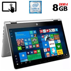 Ноутбук-трансформер Б-клас HP Pavilion x360 14m-ba013dx / 14" (1366x768) TN Touch / Intel Core i3-7100U (2 (4) ядра по 2.4 GHz) / 8 GB DDR4 / 250 GB SSD M.2 / Intel HD Graphics 620 / WebCam / HDMI б/в