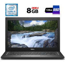 Нетбук Dell Latitude 7290 / 12.5" (1366x768) TN / Core i5-8350U (4(8) ядра по 1.7-3.6GHz) / 8GB DDR4 / 128GB SSD M.2 / UHD Graphics 620 / WebCam / USB 3.1 / HDMI б/в