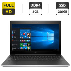 Ноутбук Б-класс HP ProBook 450 G5 / 15.6" IPS / Core i7-8550U (4(8) ядра по 1.8-4 GHz) / 8GB DDR4 / 256GB SSD / UHD Graphics 620 / WebCam / HDMI б/в