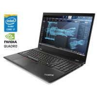 Мобільна робоча станція Lenovo ThinkPad P52s / 15.6" (1920x1080) IPS Touch / Intel Core i7-8550U (4 (8) ядра по 1.8 - 4.0 GHz) / 8 GB DDR4 / 256 GB SSD / nVidia Quadro P500, 2 GB GDDR5, 64-bit / WebCam / Win 10 Pro б/в