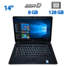 Ноутбук Dell Latitude E6440 / 14" (1366x768) TN / Intel Core i5-4310M (2 (4) ядра по 2.7 - 3.4 GHz) / 8 GB DDR3 / 128 GB SSD / Intel HD Graphics 4600 / WebCam / DVD-ROM б/в