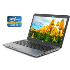 Ноутбук А- клас HP ProBook 450 G1 / 15.6" (1366x768) TN / Intel Core i5-4200M (2 (4) ядра по 2.5 - 3.1 GHz) / 8 GB DDR3 / 128 GB SSD / Intel HD Graphics 4600 / WebCam / DVD-RW / Win 10 Pro б/в