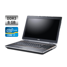 Ноутбук Dell Latitude E6520 / 15.6" (1600x900) TN / Intel Core i7-2760QM (4 (8) ядра по 2.4 - 3.5 GHz) / 8 GB DDR3 / 256 GB SSD / Intel HD Graphics 3000 / WebCam / DVD-RW б/в