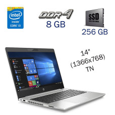 Ультрабук HP ProBook 440 G6 / 14" (1366x768) TN / Intel Core i3-8145U (2 (4) ядра по 2.1 - 3.9 GHz) / 8 GB DDR4 / 256 GB SSD / Intel UHD Graphics / WebCam б/в