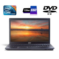 Ноутбук Acer TravelMate 5740 / 15.6" TN / Core i5-430M (2(4) ядра по 2.26-2.53 GHz) / 4GB DDR3 / 128 GB SSD / HD Graphics / WebCam / DVD-RW / HDMI б/в