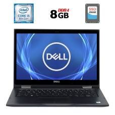 Ноутбук-трансформер Dell Latitude 3390 2-in-1 / 13.3" IPS Touch / Core i5-8350U (4(8) ядра по 1.7-3.6GHz) / 8GB DDR4 / 256GB SSD / UHD Graphics 620 / WebCam / USB 3.1 / HDMI б/в