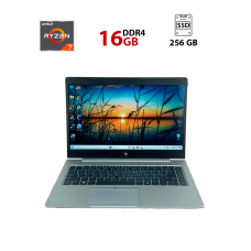 Ультрабук Б-клас HP EliteBook 735 G5 / 13.3" (1920x1080) IPS / AMD Ryzen 7 PRO 3700U (4 (8) ядра по 2.3 - 4.0 GHz) / 16 GB DDR4 / 256 GB SSD / AMD Radeon RX Vega 10 Graphics б/в