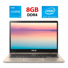 Ультрабук Б-клас Asus Zenbook 13 UX331UA / 13.3" (1920x1080) TN / Intel Core i5-8250U (4 (8) ядра по 1.6 - 3.4 GHz) / 8 GB DDR4 / 256 GB SSD / Intel UHD 620 Graphics / WebCam б/в