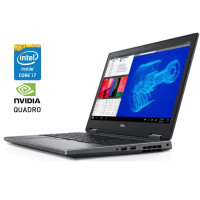 Мобільна робоча станція Dell Precision 7530 / 15.6" (1920x1080) IPS Touch / Intel Core i7-8850H (6 (12) ядер по 2.6 - 4.3 GHz) / 32 GB DDR4 / 512 GB SSD / nVidia Quadro P2000, 4 GB GDDR5, 128-bit / WebCam / Win 10 Pro б/в