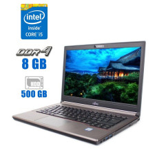 Ноутбук Fujitsu LifeBook E746 / 14" IPS / Core i5-6200U (2(4) ядра по 2.3-2.8GHz) / 8GB DDR4 / 500GB HDD / HD Graphics 520 / WebCam / DisplayPort б/в