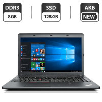 Ноутбук Lenovo ThinkPad E540 / 15.6" TN / Core i5-4200M (2(4) ядра по 2.5-3.1GHz) / 8GB DDR3 / 128GB SSD / HD Graphics 4600 / WebCam / DVD-ROM / АКБ NEW / Win 10 Pro б/в